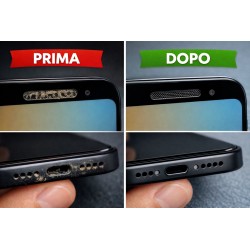 Pulizia griglie speaker e microfono