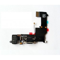 Connettore dock + Jack audio + microfono + antenna iPhone 5S Bianco/Nero
