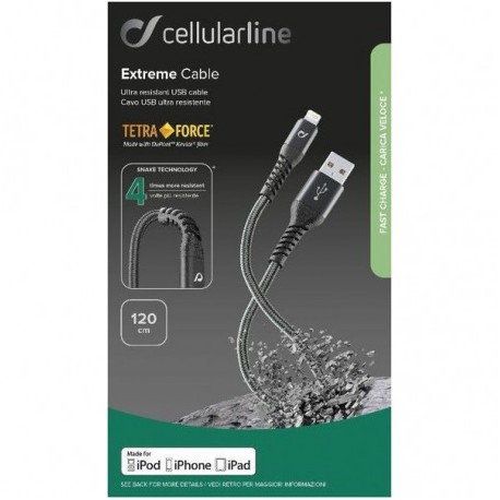 Cavo Cellularline Ultra Resistente Lightning