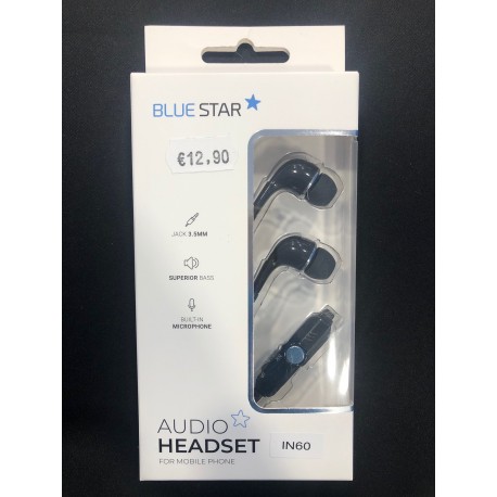 Auricolari Blue Star colore nero