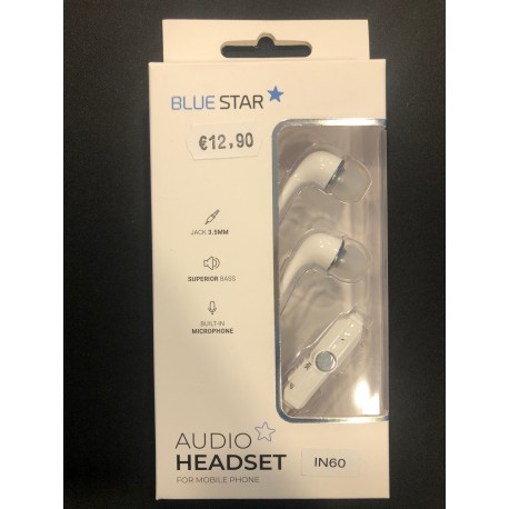 Auricolari Blue Star colore bianco