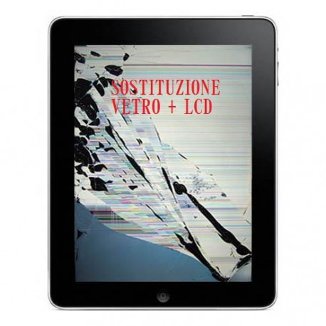 Riparazione Vetro Touch + Display LCD iPad 2